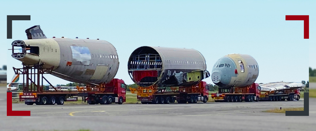 Airbus A350 - manutention et transport
